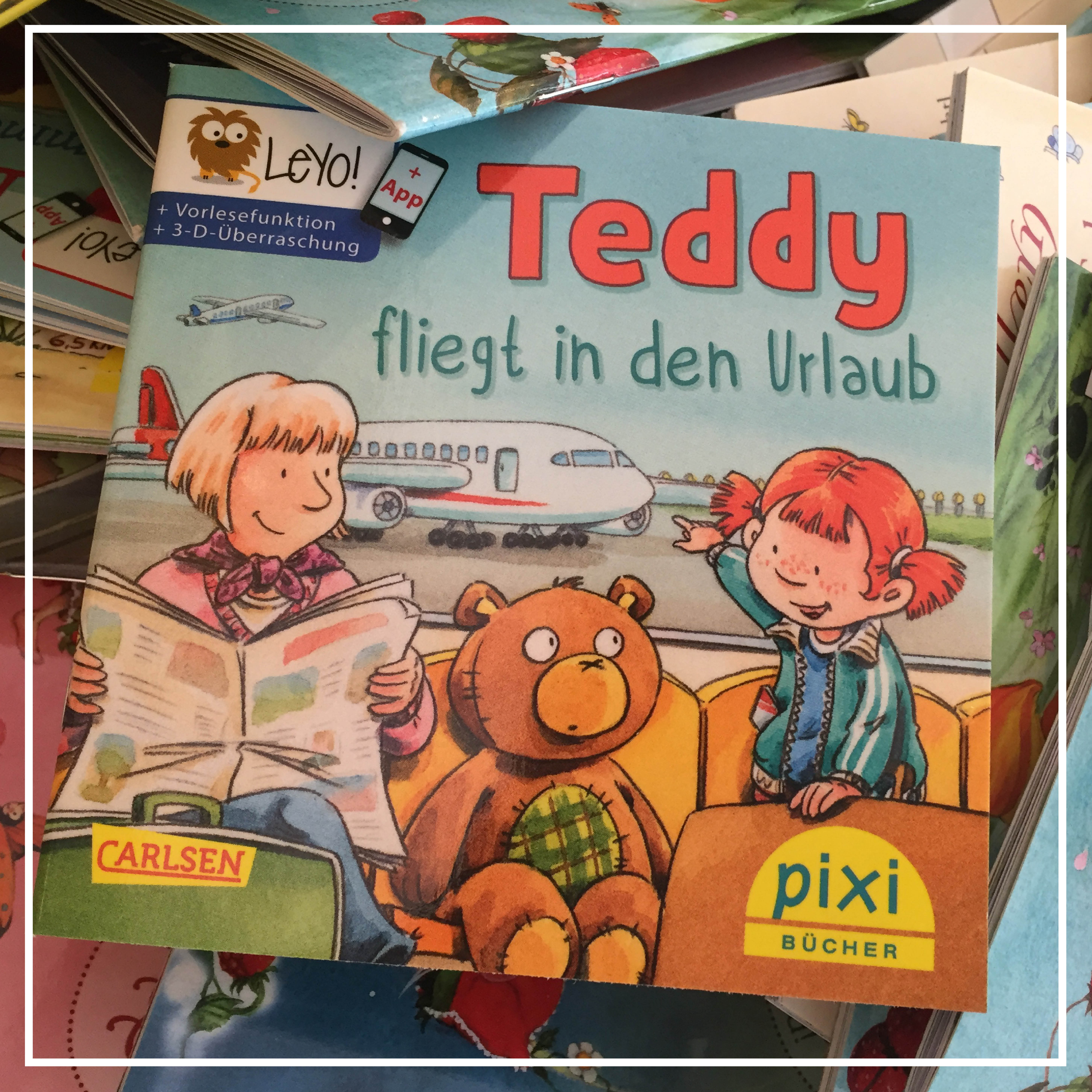 Pixi Ferienbuch: Flugzeug mit Bär.